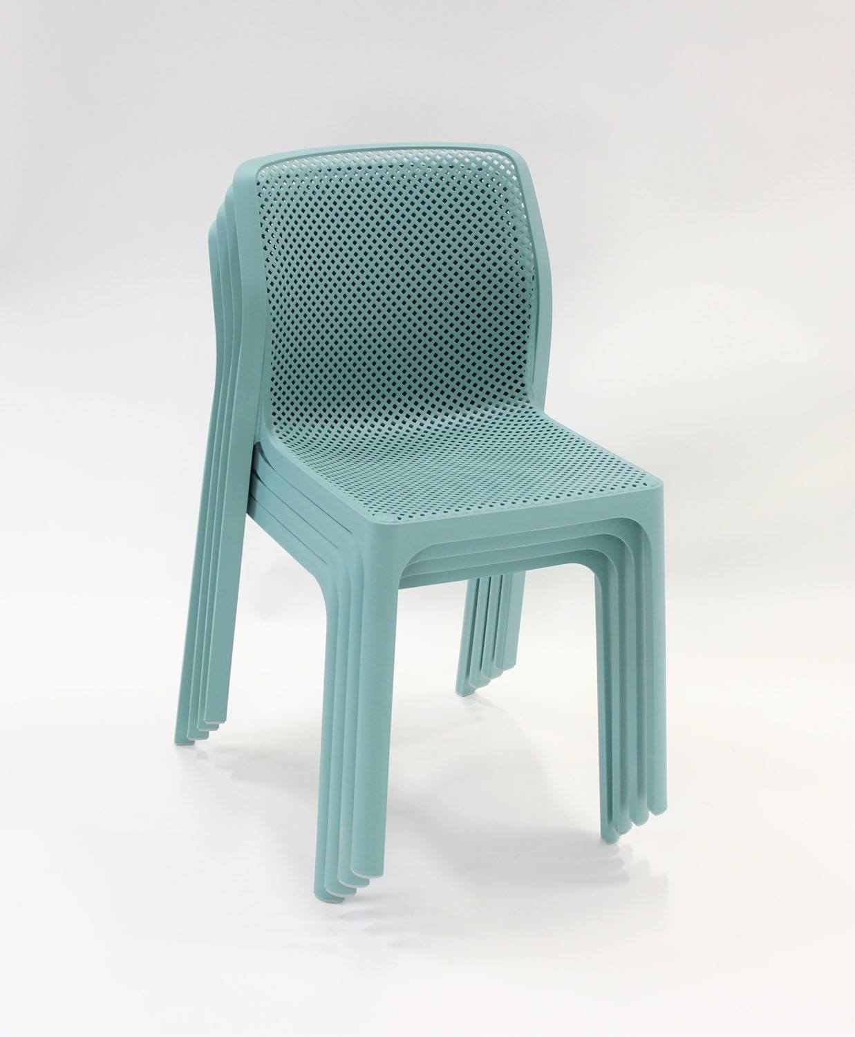 Nardi Bit Outdoor Dining Chair - Light Blue (Set of 4)