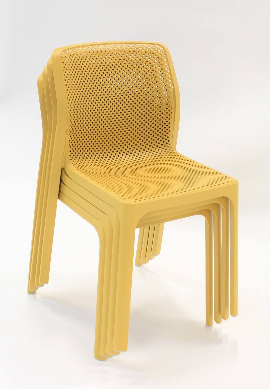 Nardi Bit Outdoor Dining Chair - Yellow (Set of 4)