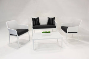Nardi Net 4-Piece Outdoor Conversation Set - White