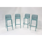 Nardi Net Outdoor Barstool - Light Blue (Set of 4)