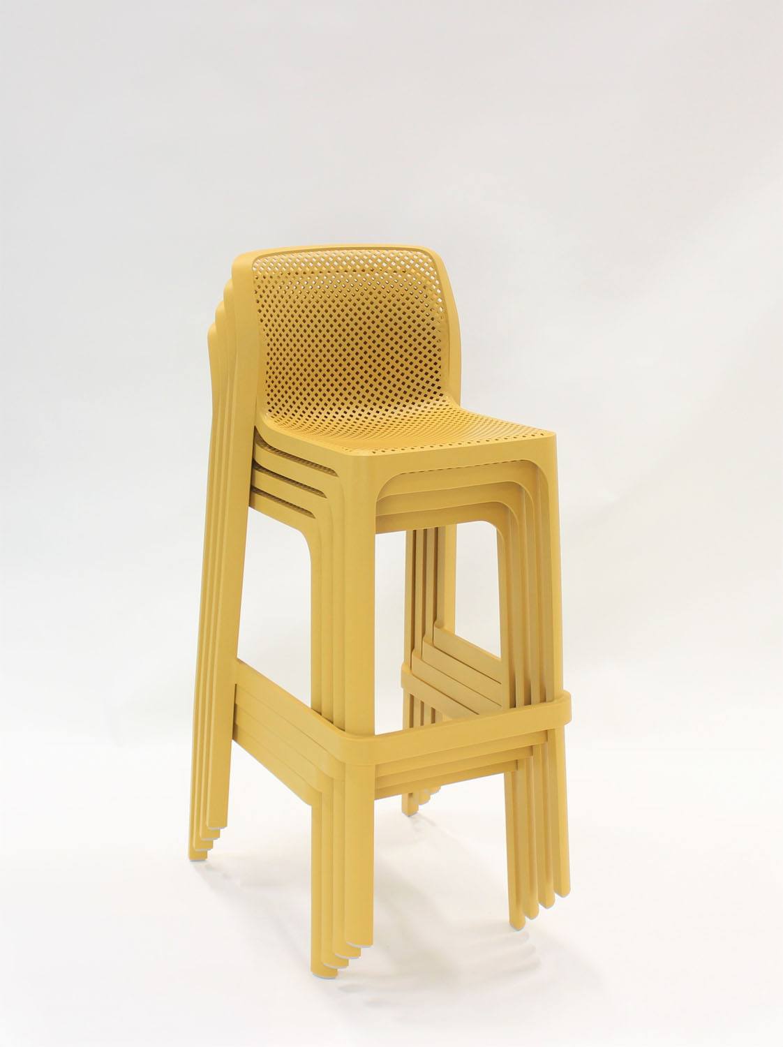 Nardi Net Outdoor Barstool - Yellow (Set of 4)
