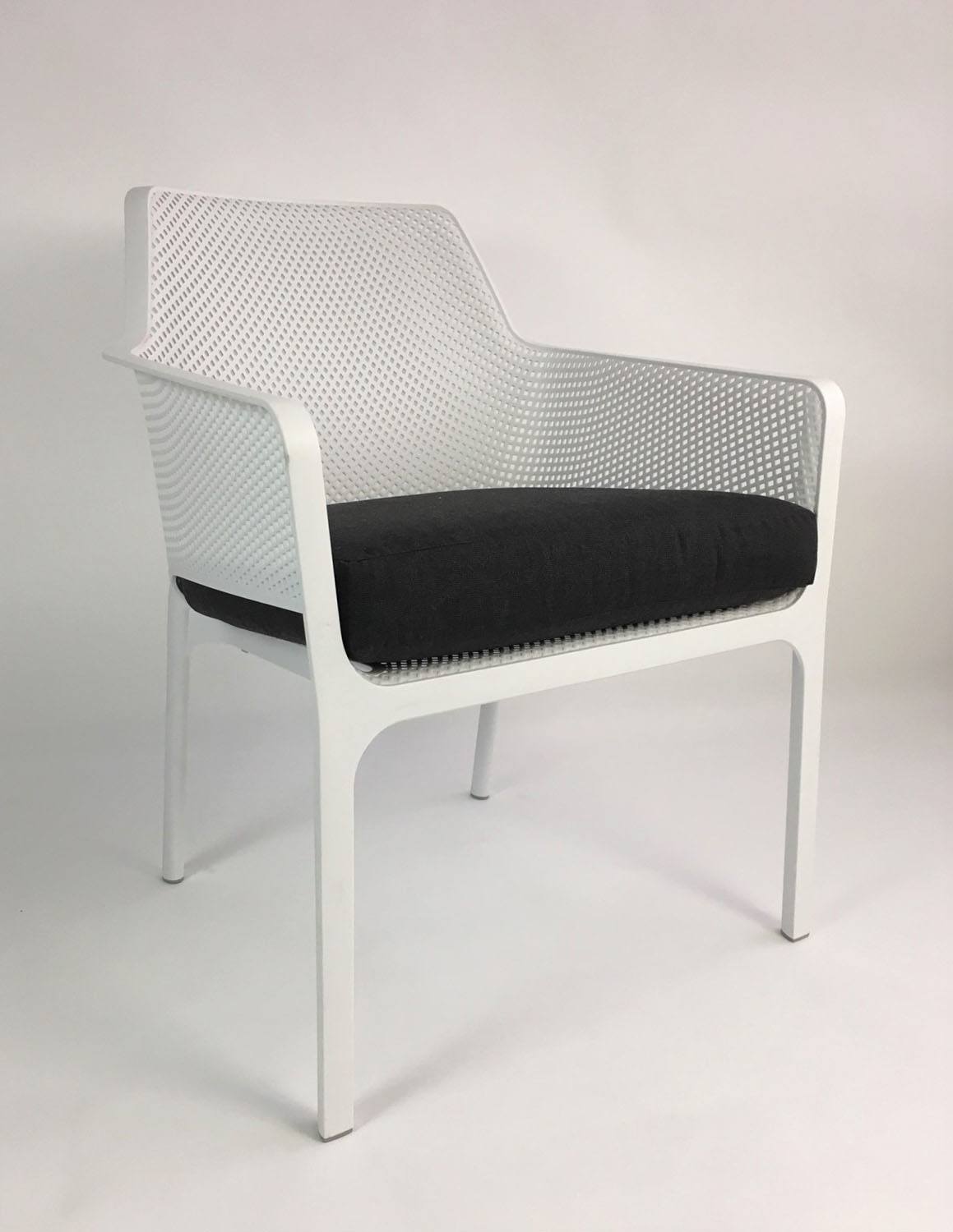 Nardi Net Relax Outdoor Dining Arm Chair - White (Set of 2)