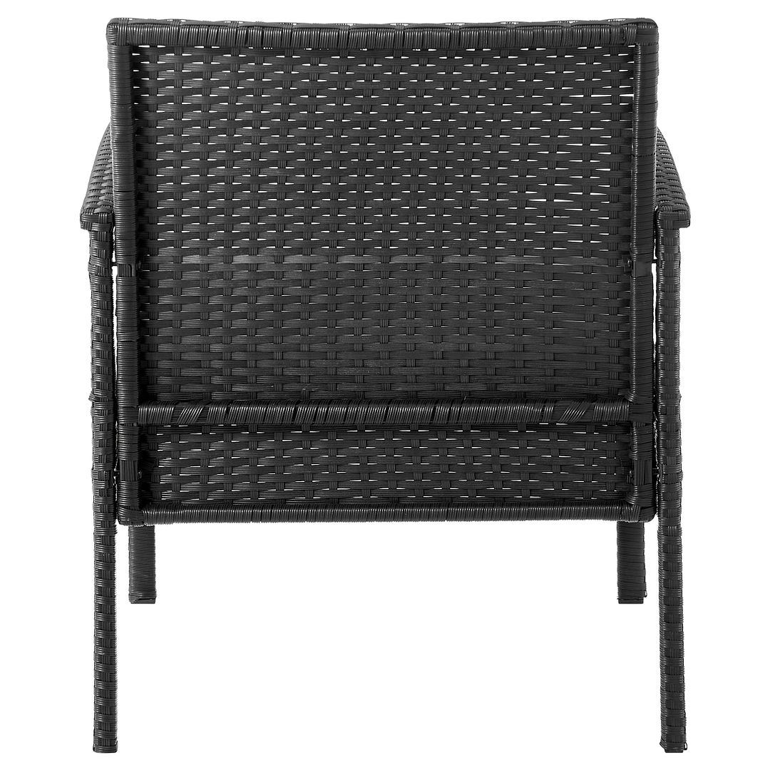 Austwell 3-Piece Outdoor Conversation Set - Black/Grey