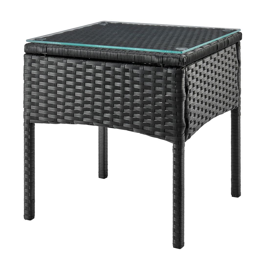 Austwell 3-Piece Outdoor Conversation Set - Black/Grey
