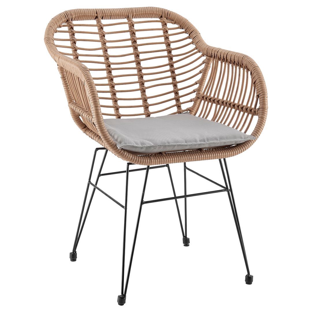 Copano 3-Piece Outdoor Conversation Set - Tan/Grey