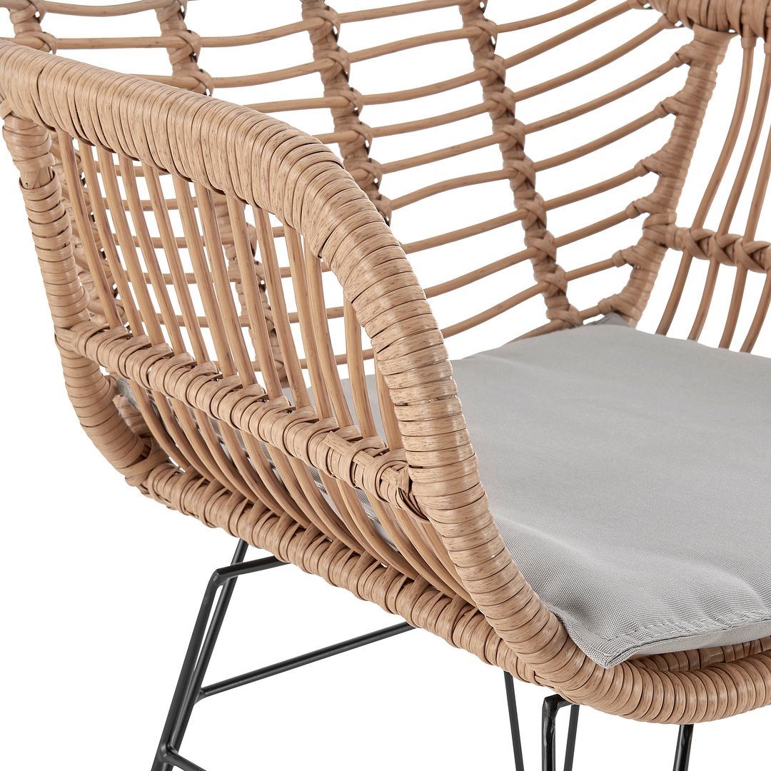 Copano 3-Piece Outdoor Conversation Set - Tan/Grey