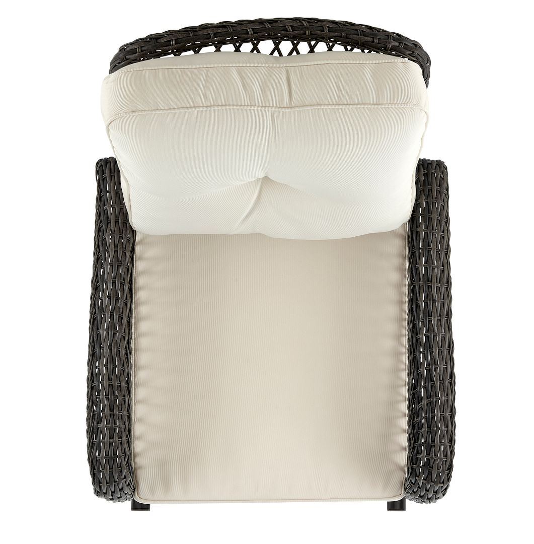 Cypremort Outdoor Rocking Chair - Mixed Grey Weave/Cream