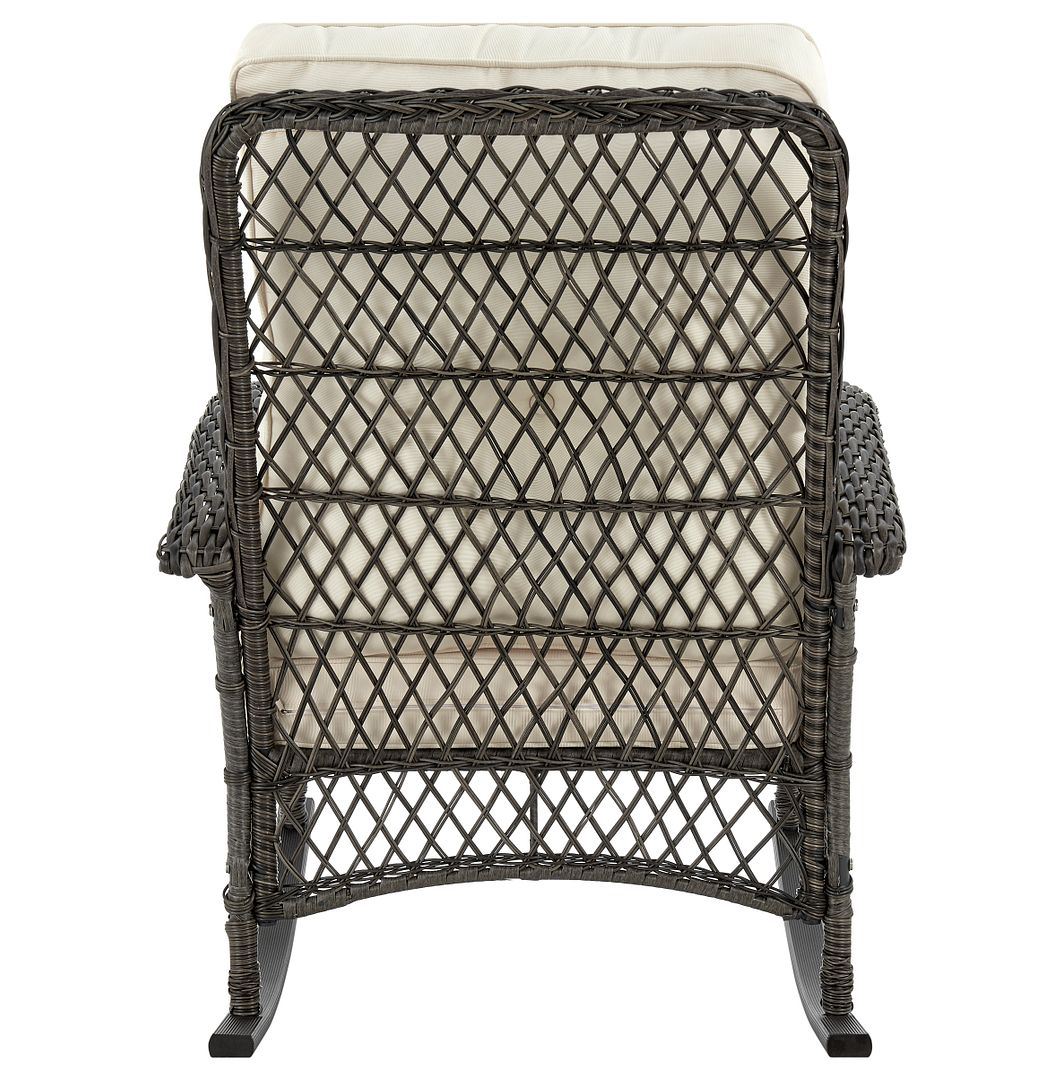 Cypremort Outdoor Rocking Chair - Mixed Grey Weave/Cream