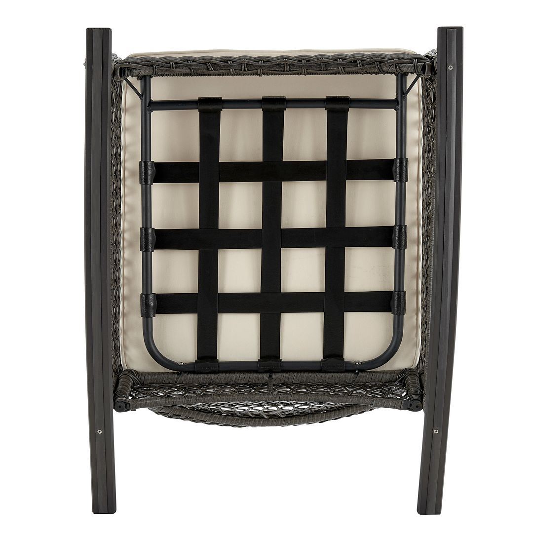 Cypremort Outdoor Rocking Chair - Mixed Grey Weave/Cream