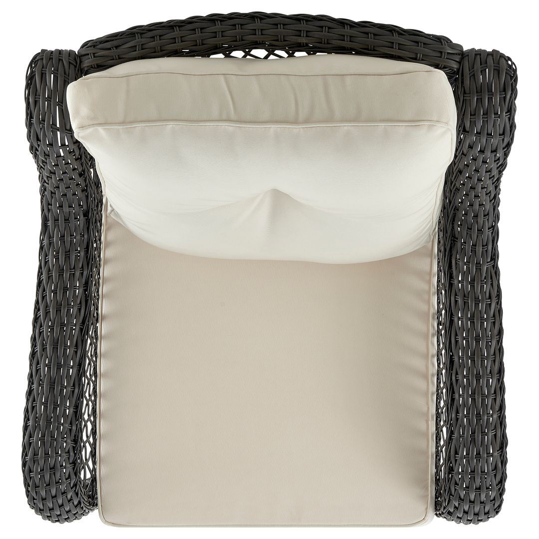 Cypremort Swivel 3-Piece Outdoor Conversation Set - Mixed Grey Weave/Cream