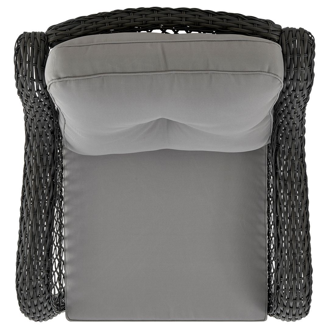 Cypremort Swivel 3-Piece Outdoor Conversation Set - Mixed Grey