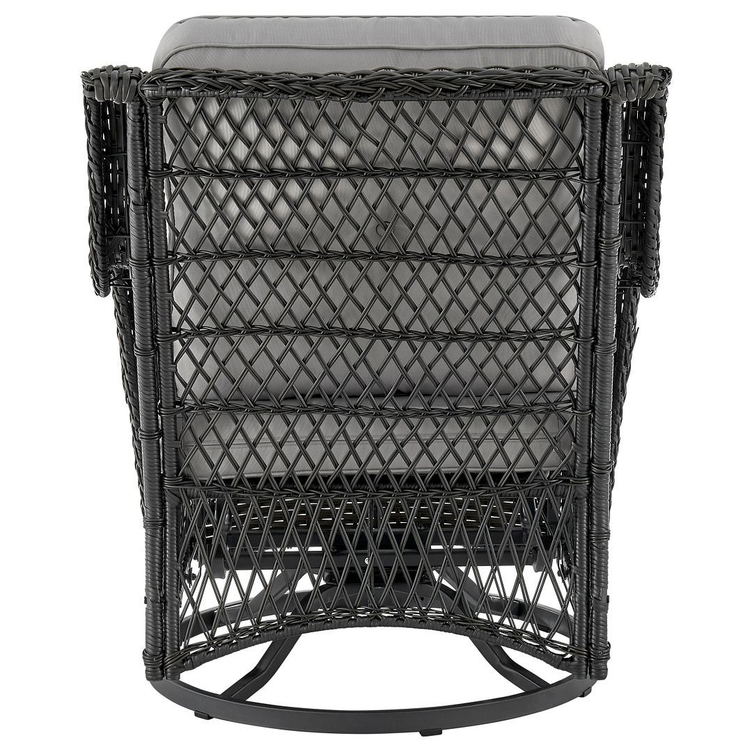 Cypremort Swivel 3-Piece Outdoor Conversation Set - Mixed Grey