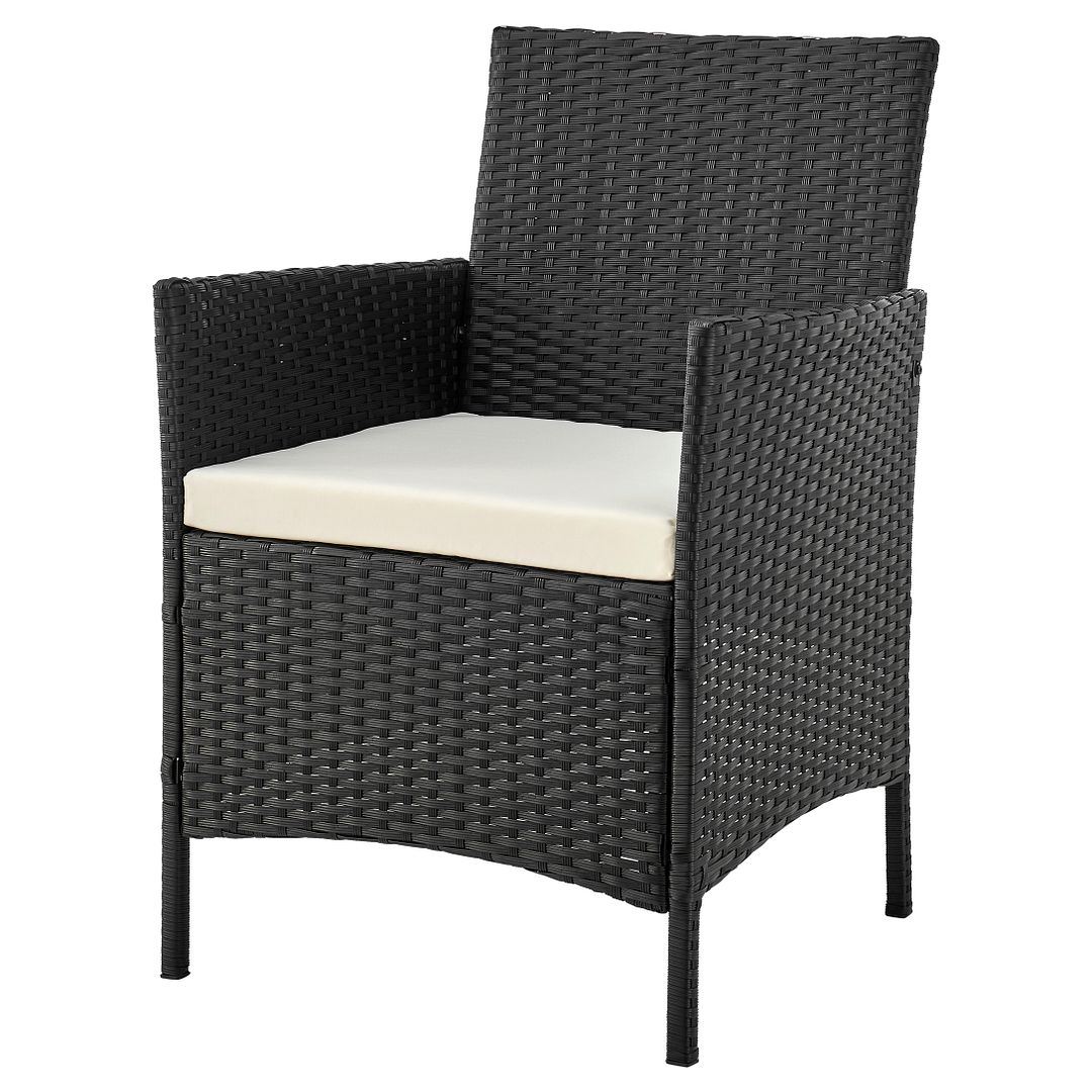 Lavaca 3-Piece Outdoor Conversation Set - Grey/Cream