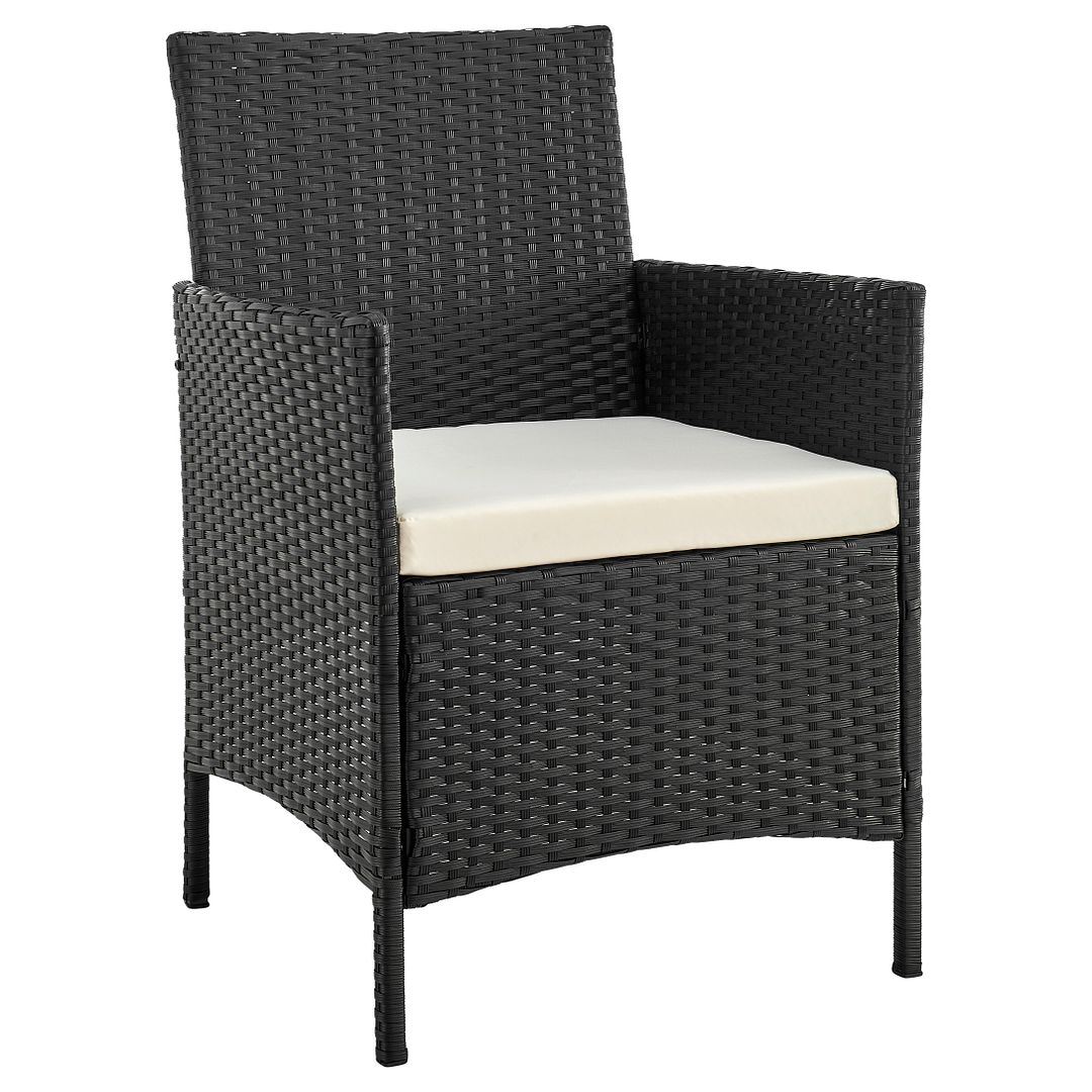 Lavaca 3-Piece Outdoor Conversation Set - Grey/Cream