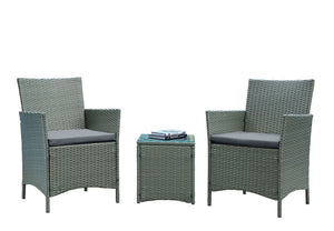 Lavaca 3-Piece Outdoor Conversation Set - Grey