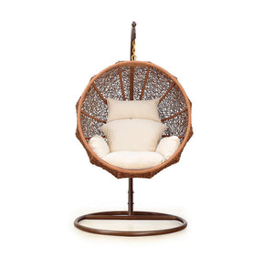 Whitsunday Rattan Egg Hanging Chair - Cream