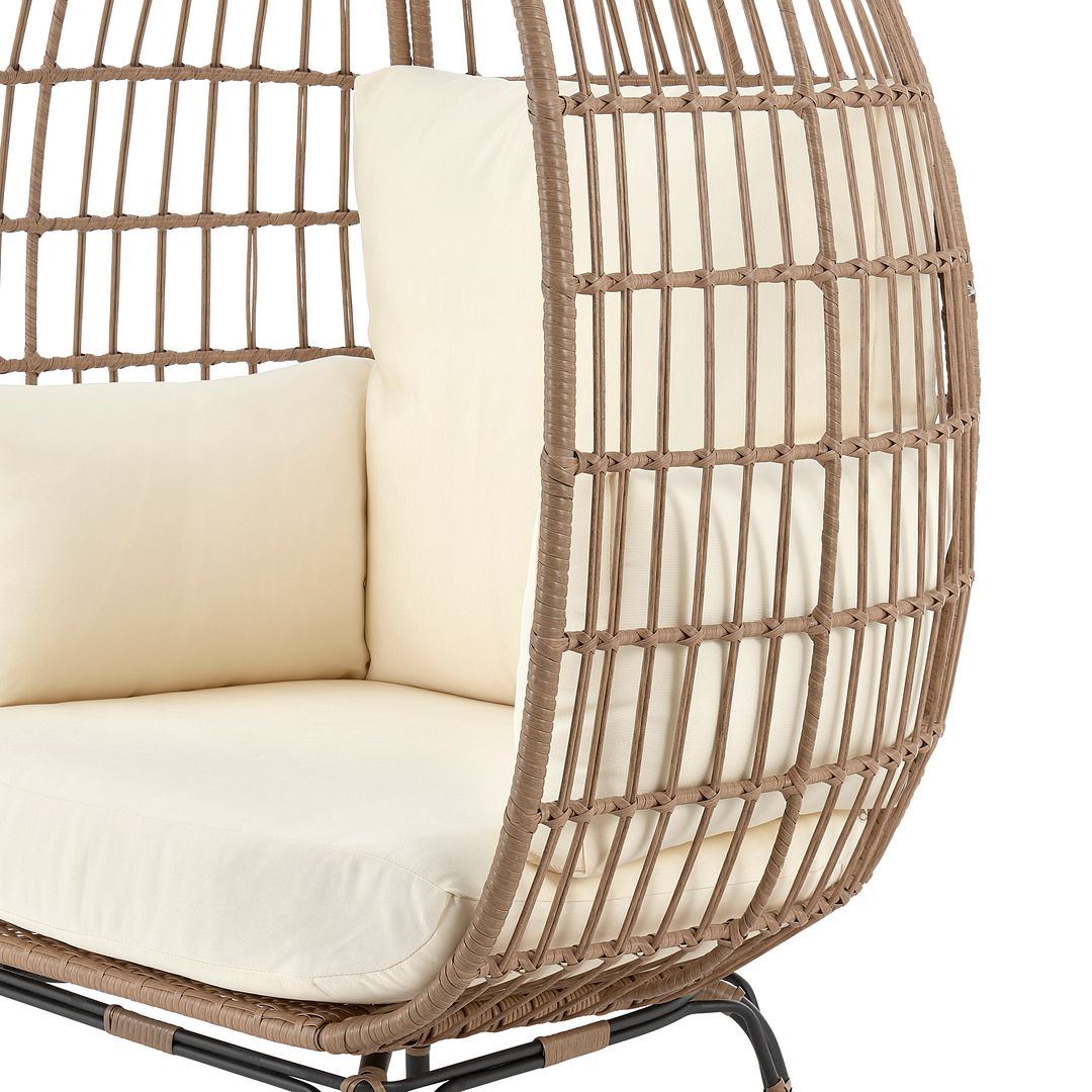 Baffin Indoor/Outdoor Egg Chair - Tan/Cream