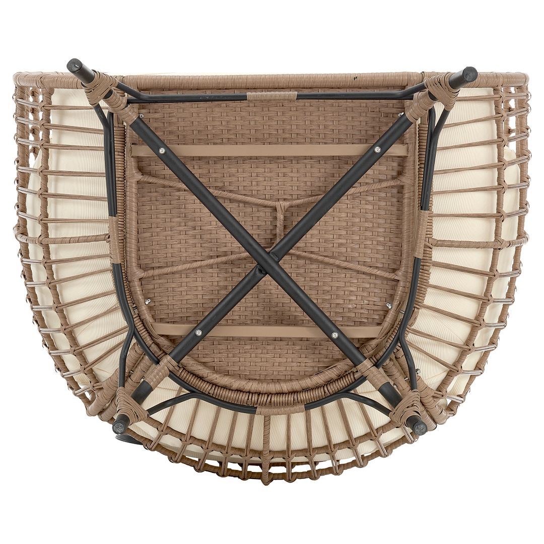 Baffin Indoor/Outdoor Egg Chair - Tan/Cream