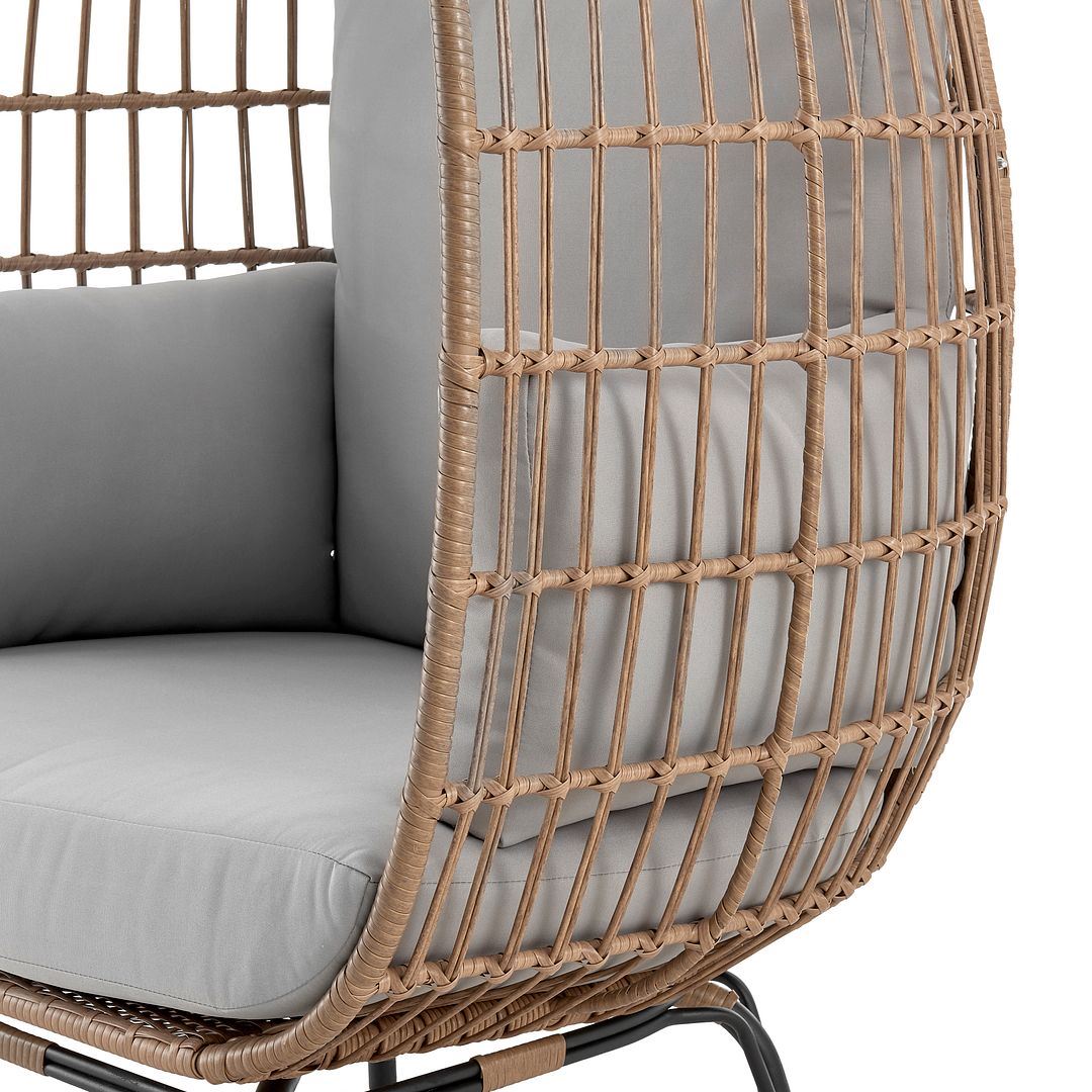 Baffin Indoor/Outdoor Egg Chair - Tan/Grey