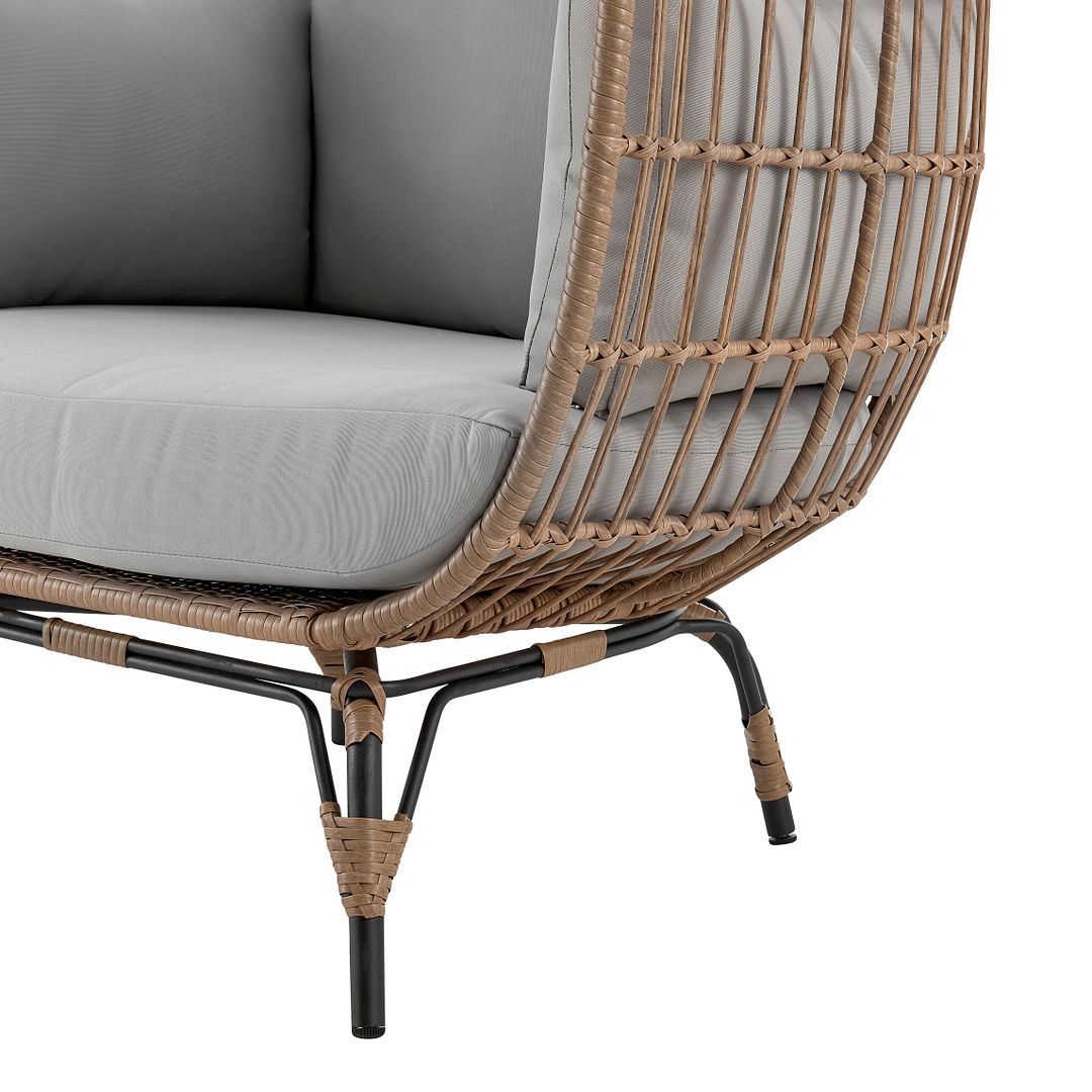 Baffin Indoor/Outdoor Egg Chair - Tan/Grey