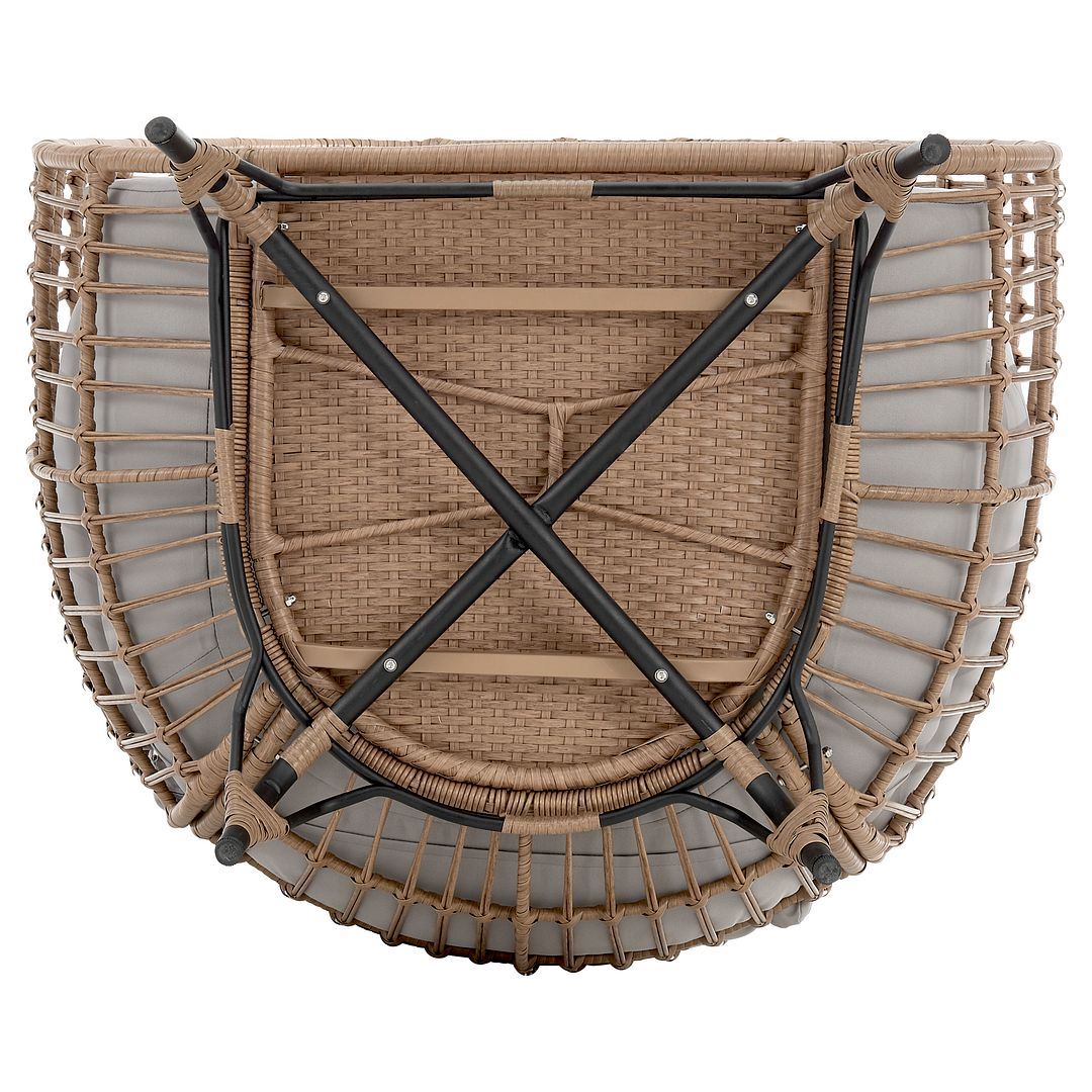 Baffin Indoor/Outdoor Egg Chair - Tan/Grey