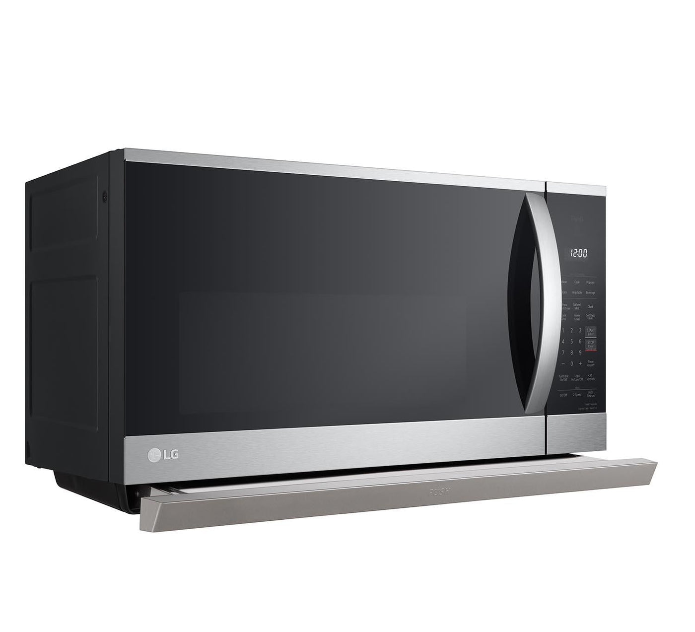 LG Smudge-Proof Stainless Steel Smart Wi-Fi Enabled Over-the-Range Microwave with ExtendaVent® 2.0 & EasyClean® (2.1 cu. ft.) - MVEL2125F