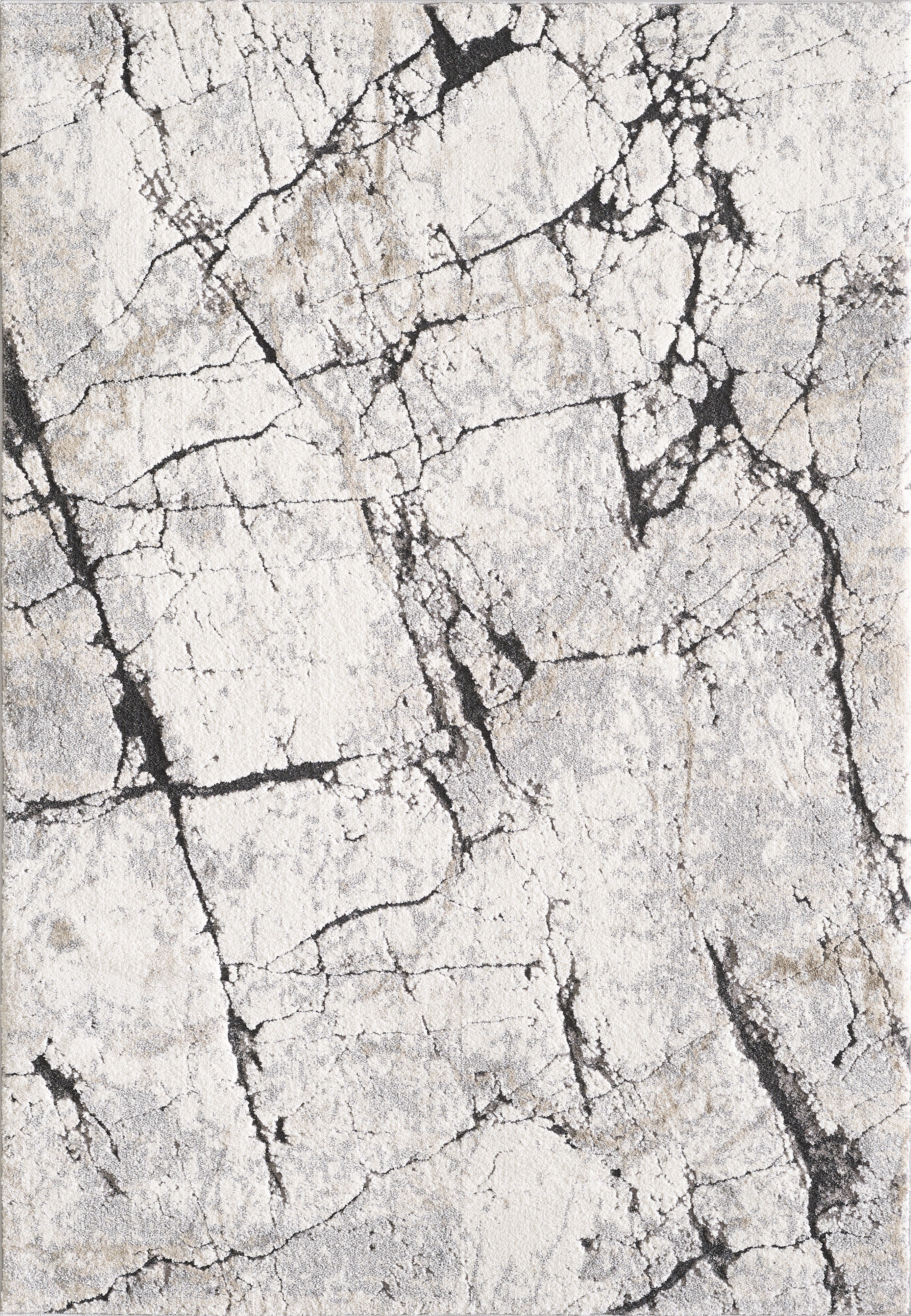 L2 Decor Panorama Area Rug 7' x 10' with Underpad - Grey
