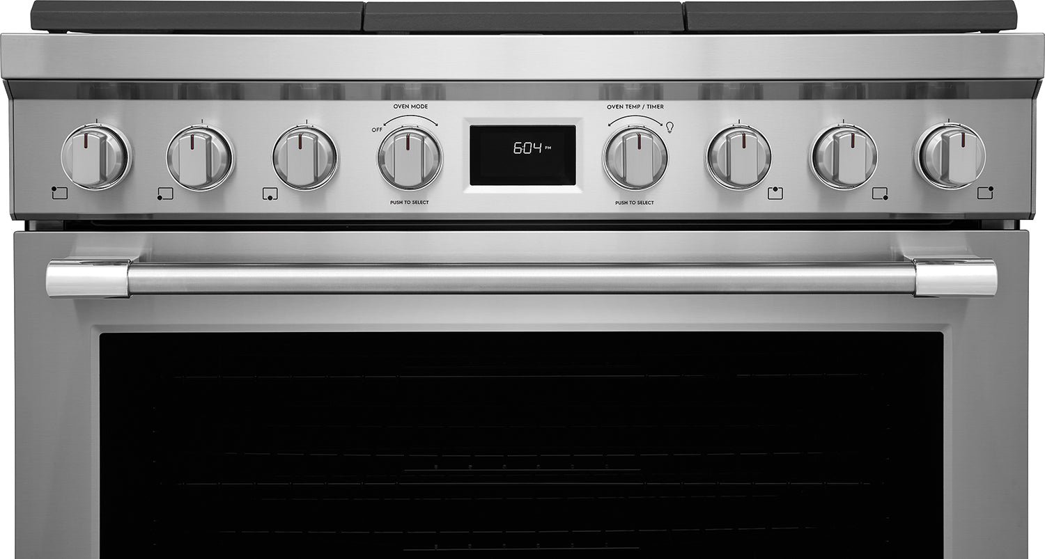 Frigidaire Professional Smudge-Proof Stainless Steel 36" Dual-Fuel Freestanding Range (4.4 Cu. Ft) - PCFD3670AF