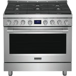 Frigidaire Professional Stainless Steel 36" Gas Front Control Freestanding Range (4.4 Cu. Ft) - PCFG3670AF