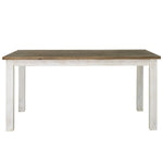 Borsgade Reclaimed Pine Round Dining Table - Antique White/Rustic Natural