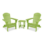 POLYWOOD® South Beach 3-Piece Folding Adirondack Set - Lime