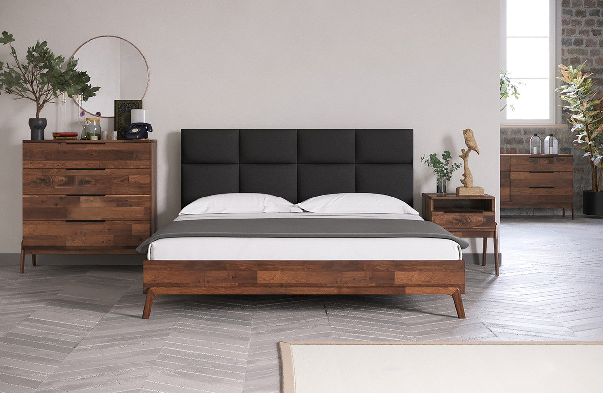 Thomaa King Bed - Brown/Grey