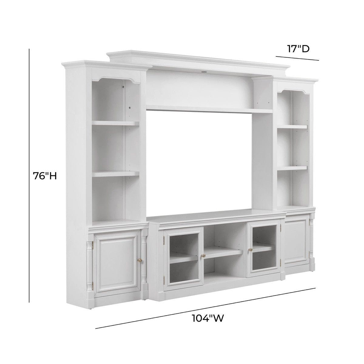 Praca 65" Entertainment Centre - White