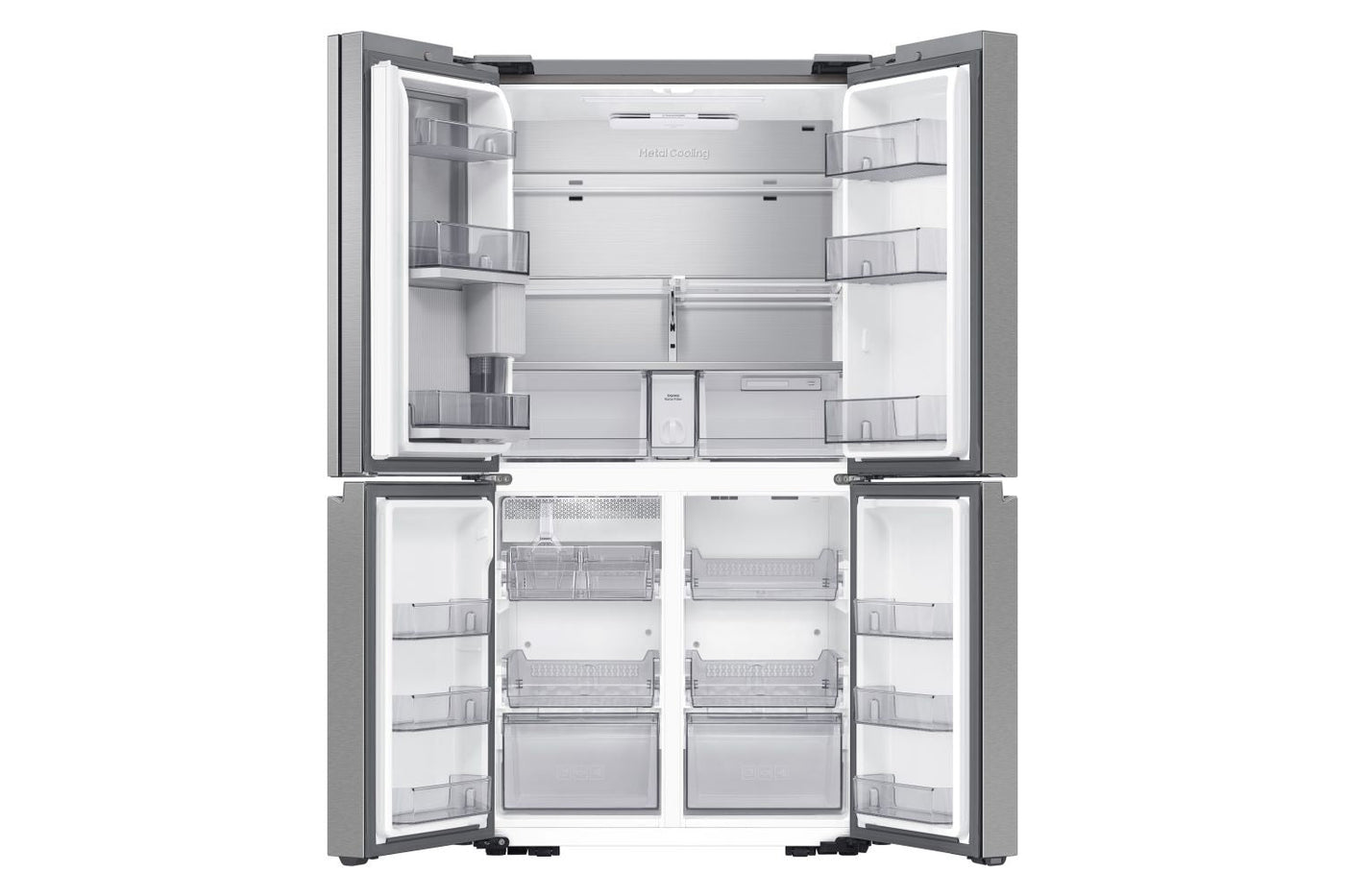 Samsung BESPOKE Stainless Steel 36" 4-Door Flex Refrigerator with Beverage Center (22.8 cu.ft.) -RF23DG9600SRAC