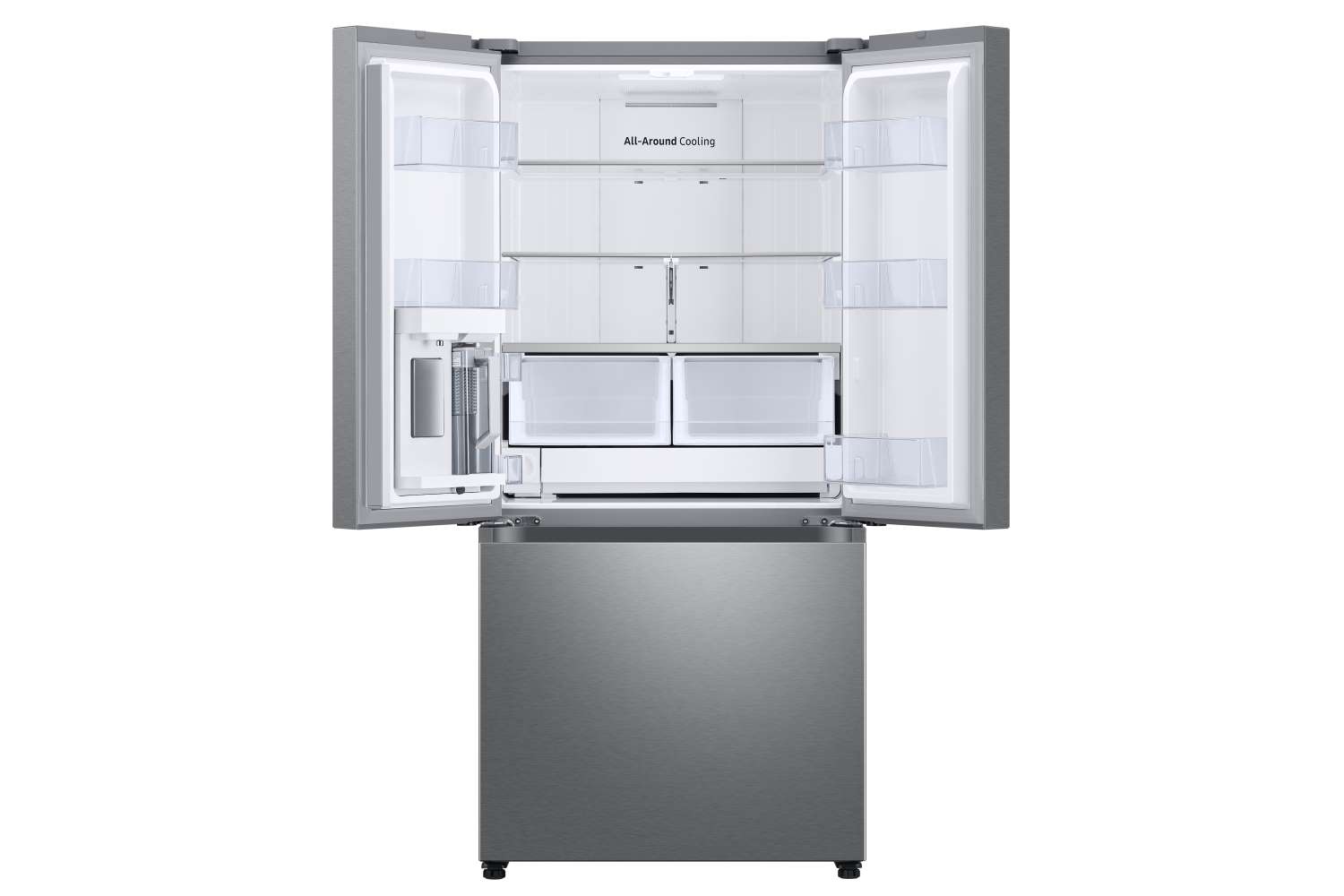 Samsung Stainless Steel 33" Wide French Door Refrigerator with Internal Ice & Water (24.5cu.ft) - RF25C5551SR/AA