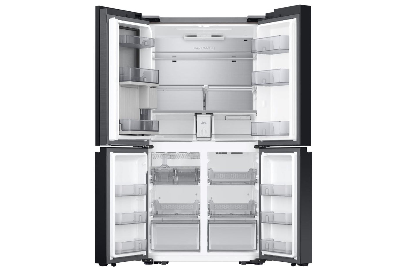 Samsung BESPOKE Stainless Steel 36" 4-Door Flex Refrigerator with Beverage Center (29 cu.ft.) -RF29DB9600QLAA