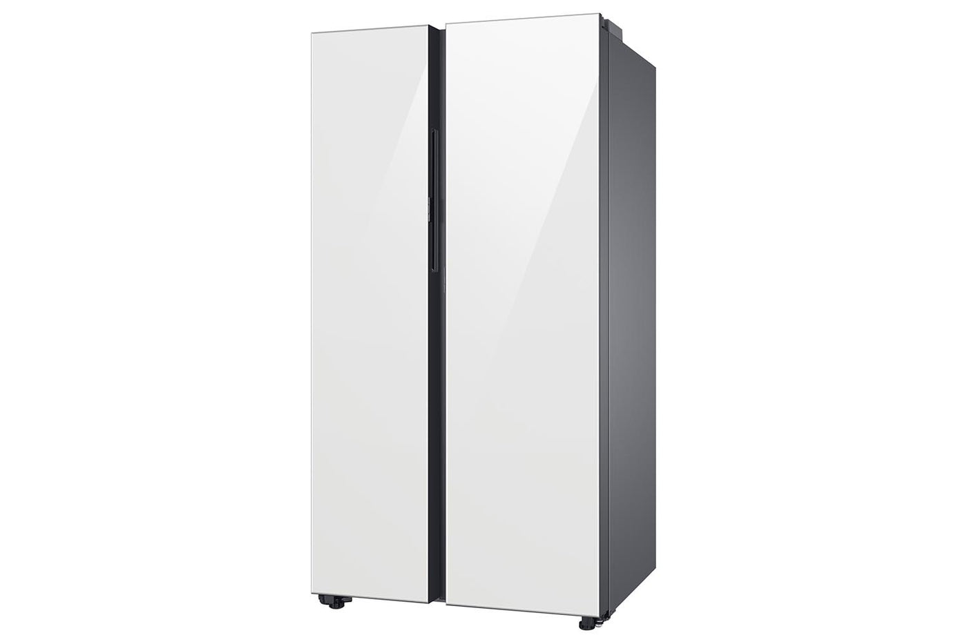 Samsung BESPOKE White Glass 36" Side-by-Side Refrigerator with Beverage Center (22.6 cu.ft) - RS23CB760012AA
