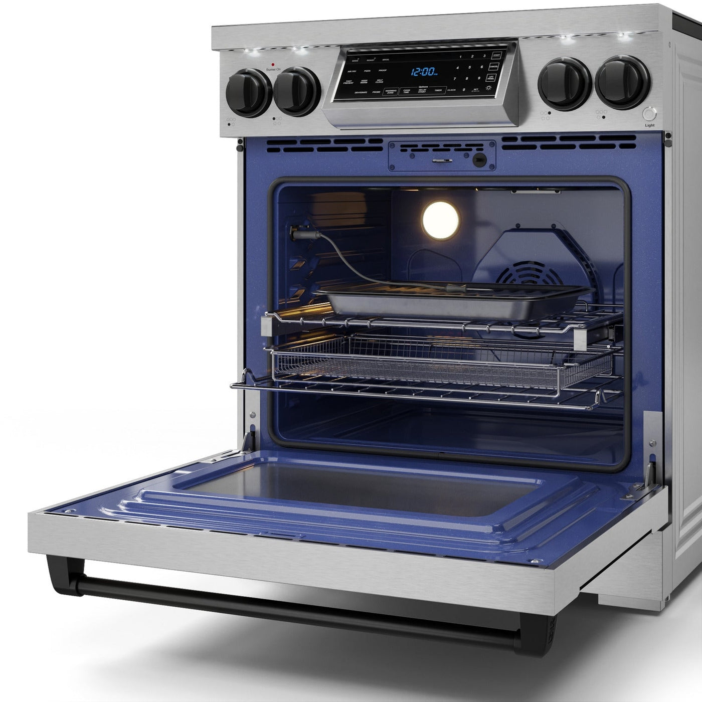 Thor Kitchen Stainless Steel Freestanding Professional Electric Range|Gordon Ramsay Series (4.55 cu.ft.) -RSE30-BLK