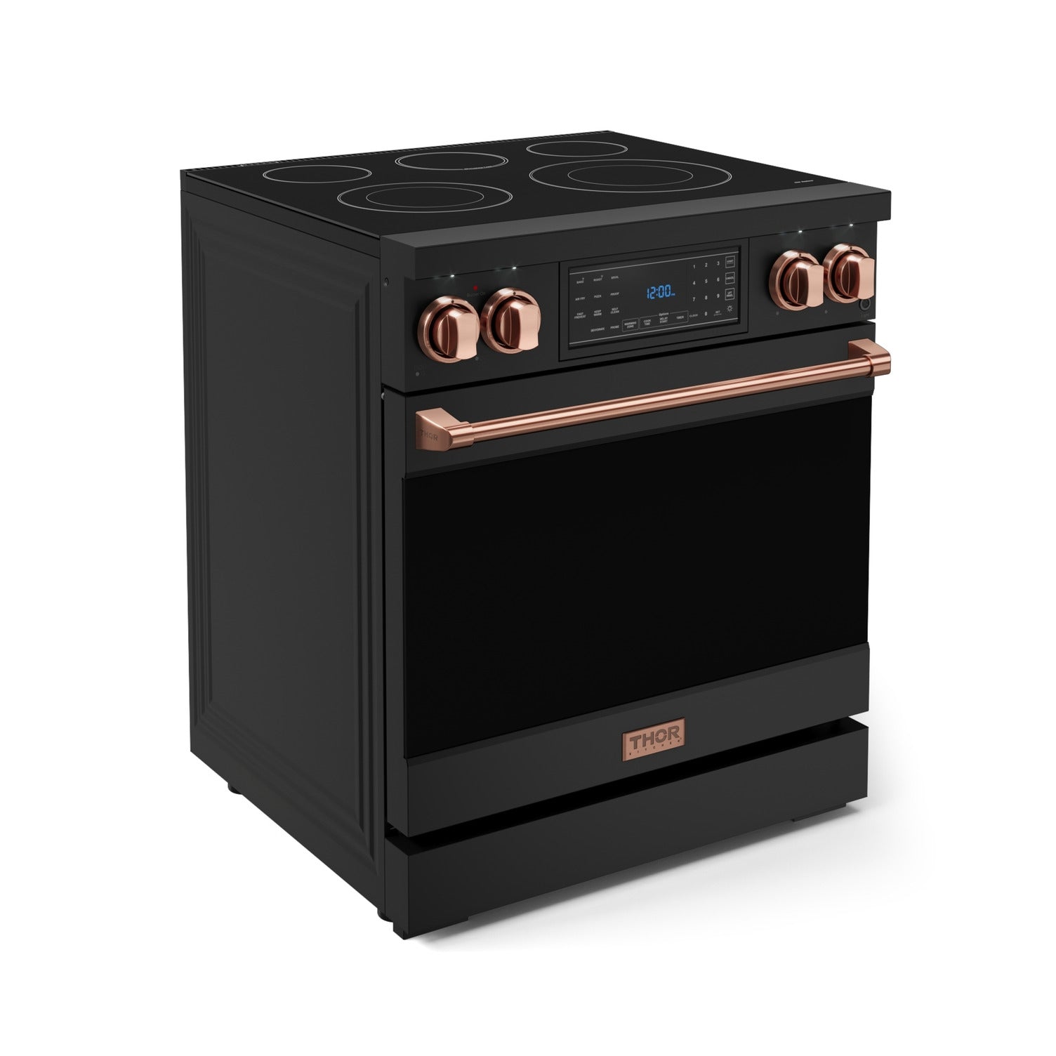 Thor Kitchen Black Stainless Steel Freestanding Professional Electric Range|Gordon Ramsay Series (4.55 cu.ft.) - RSE30B-RSG