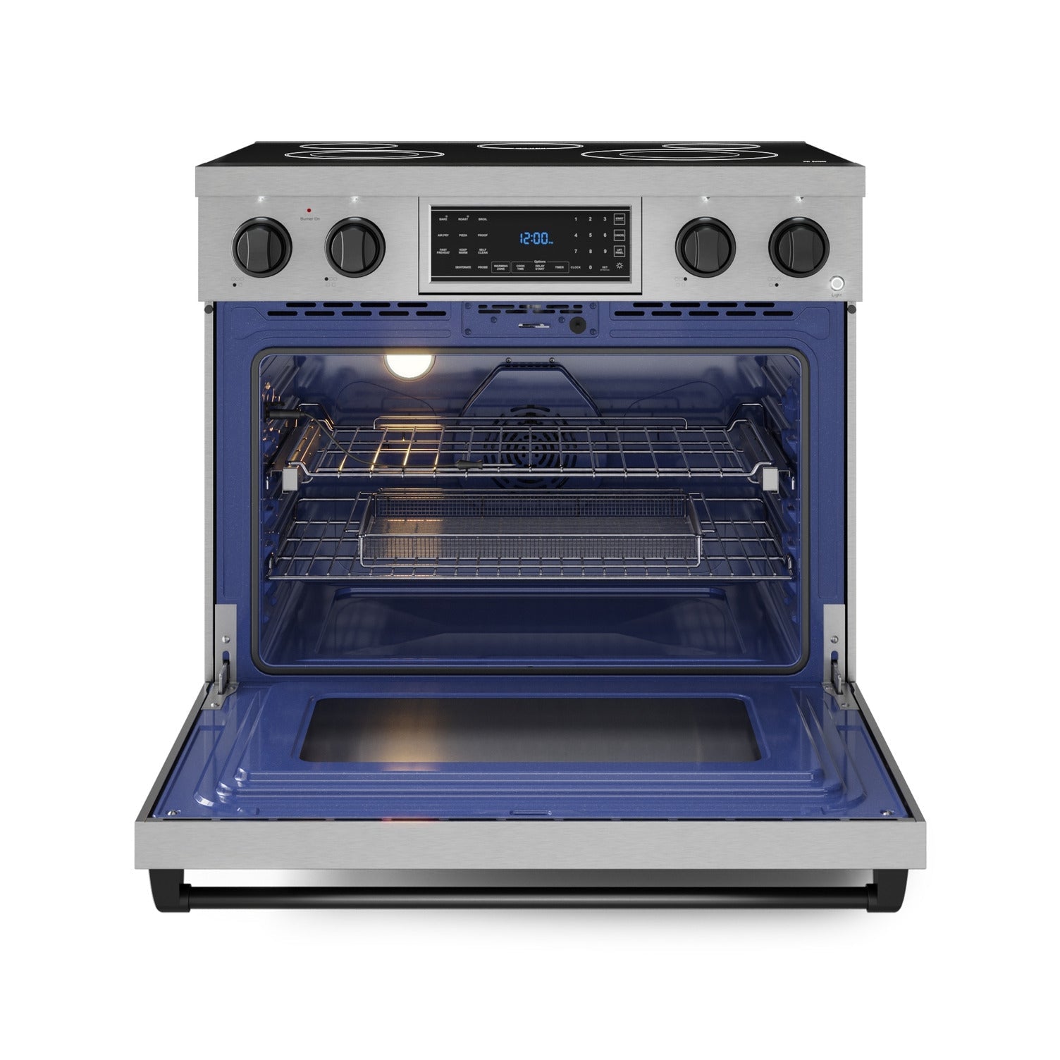 Thor Kitchen Stainless Steel Freestanding Professional Electric Range|Gordon Ramsay Series (6 cu.ft) - RSE36-BLK