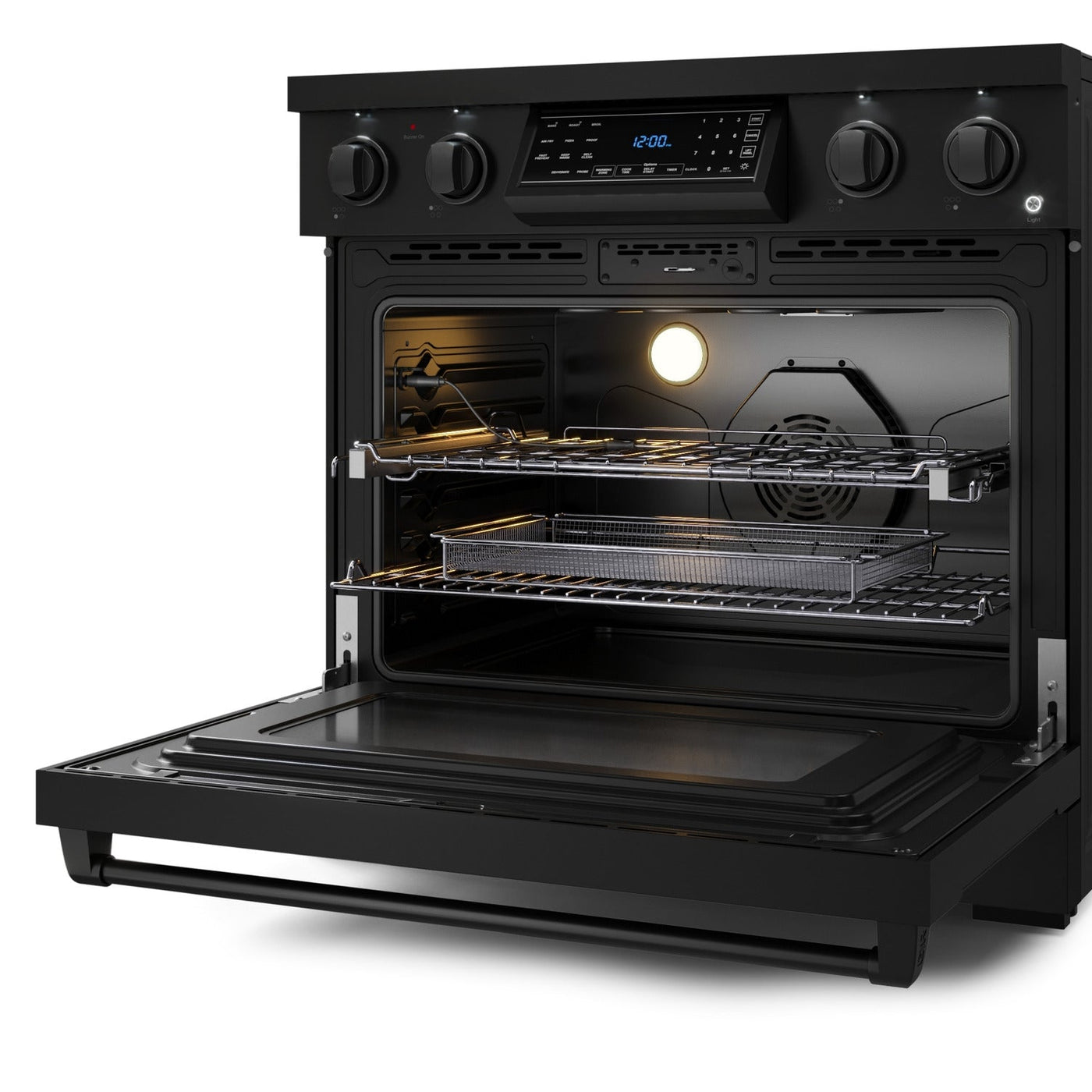 Thor Kitchen Black Stainless Steel Freestanding Professional Electric Range|Gordon Ramsay Series (6 cu.ft) - RSE36B