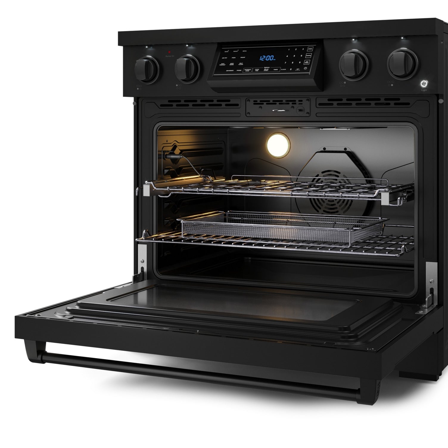 Thor Kitchen Black Stainless Steel Freestanding Professional Electric Range|Gordon Ramsay Series (6 cu.ft) - RSE36B