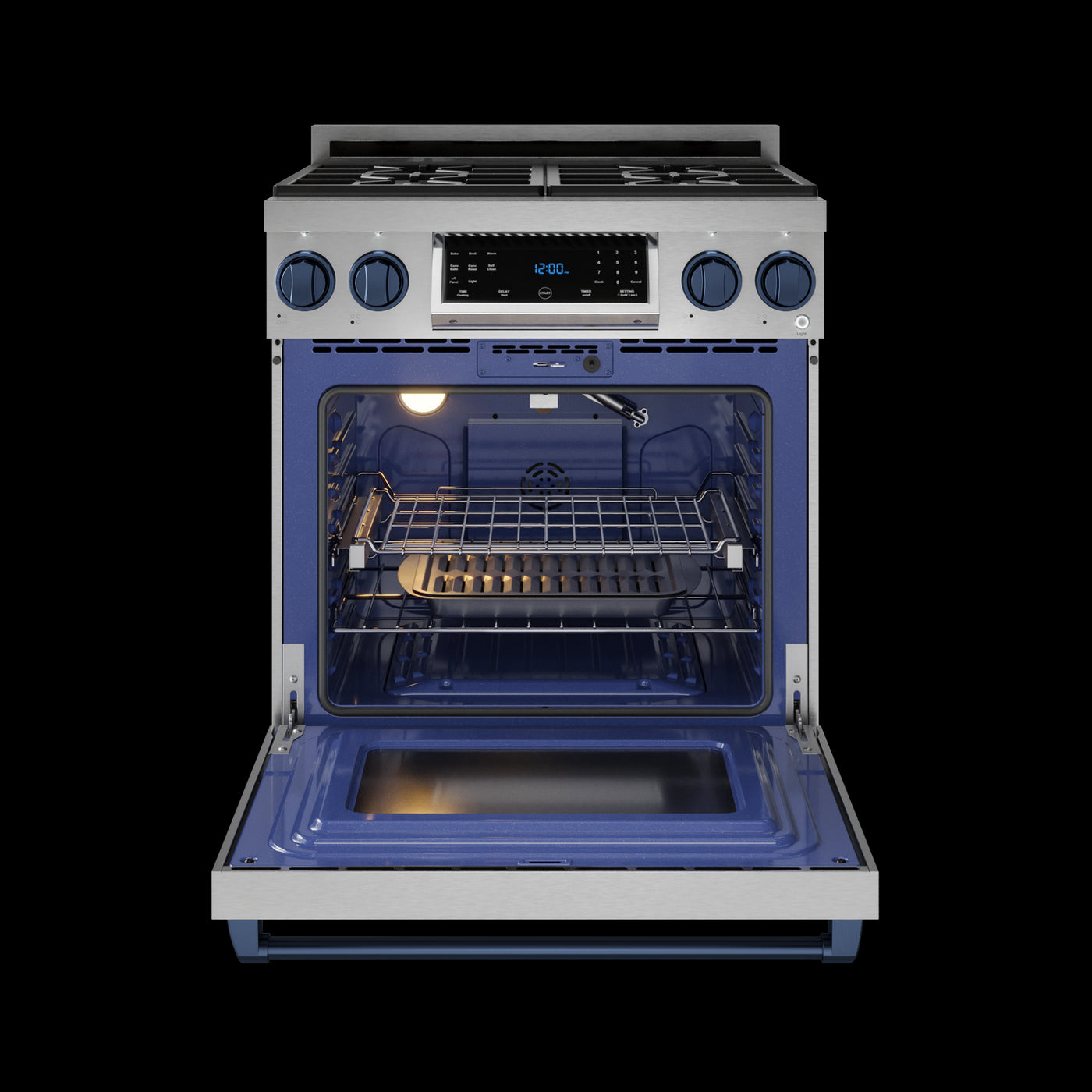 Thor Kitchen Stainless Steel Freestanding Professional Gas Range|Gordon Ramsay Series (4.55 cu.ft.) - RSG30-BLU