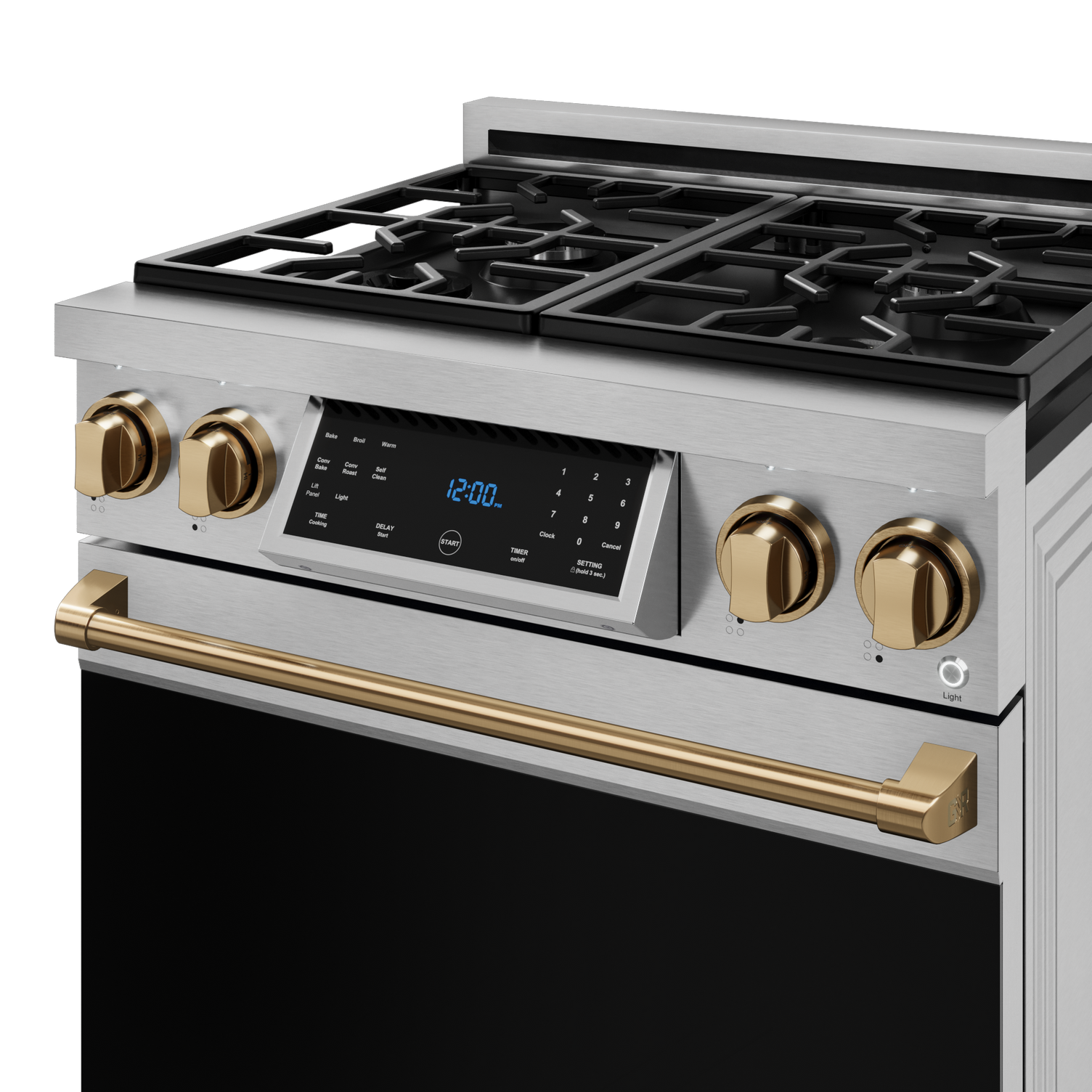 Thor Kitchen Stainless Steel Freestanding Professional Gas Range|Gordon Ramsay Series (4.55 cu.ft.) - RSG30-BRZ
