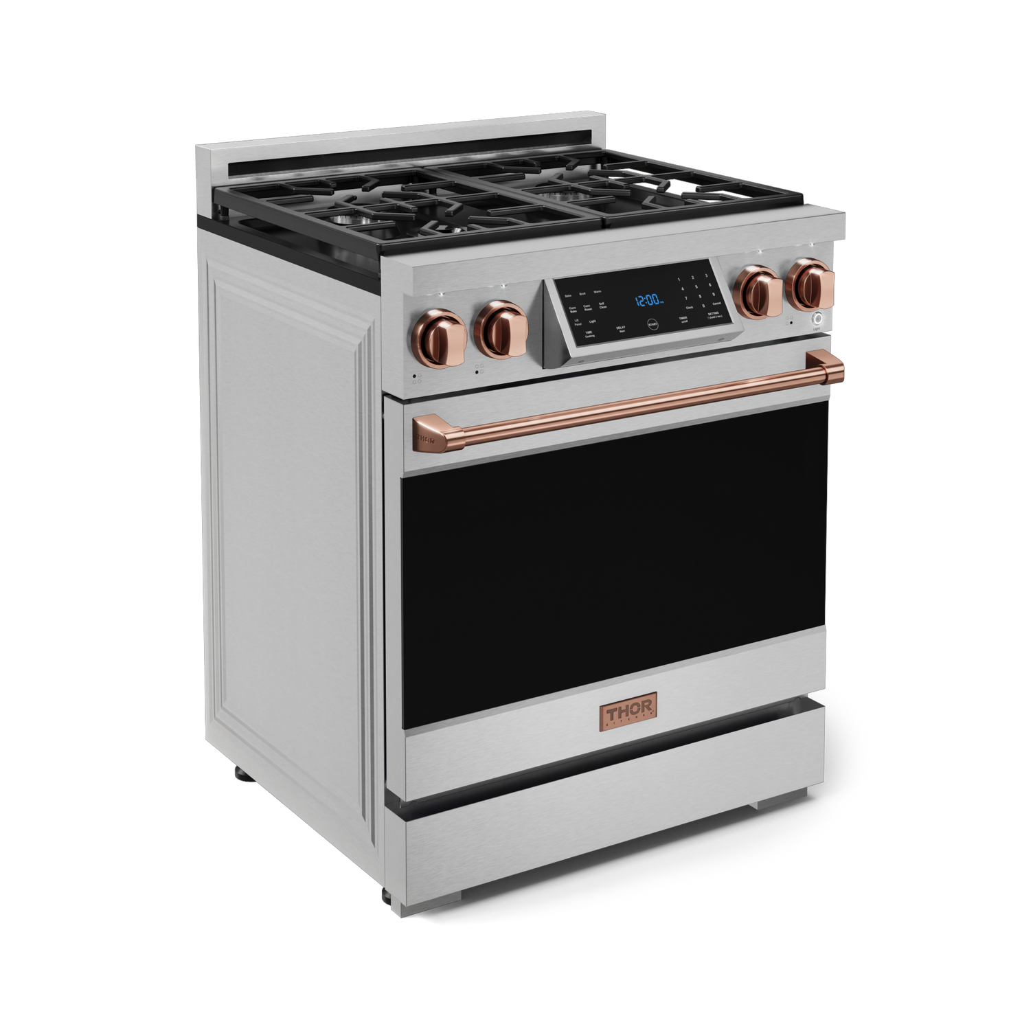 Thor Kitchen Stainless Steel Freestanding Professional Liquid Propane Gas Range|Gordon Ramsay Series (4.55 cu.ft.) - RSG30LP-RSG