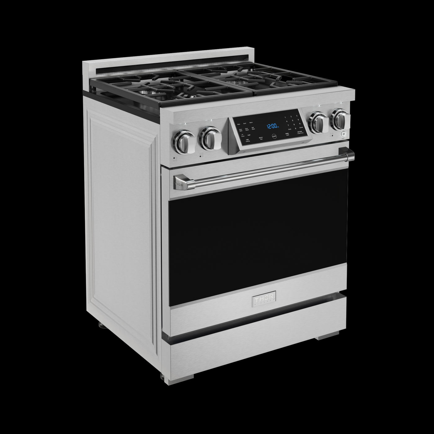 Thor Kitchen Stainless Steel Freestanding Professional Liquid Propane Gas Range|Gordon Ramsay Series (4.55 cu.ft.) - RSG30LP
