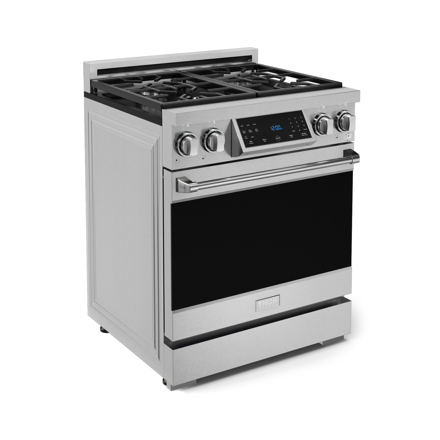 Thor Kitchen Stainless Steel Freestanding Professional Liquid Propane Gas Range|Gordon Ramsay Series (4.55 cu.ft.) - RSG30LP