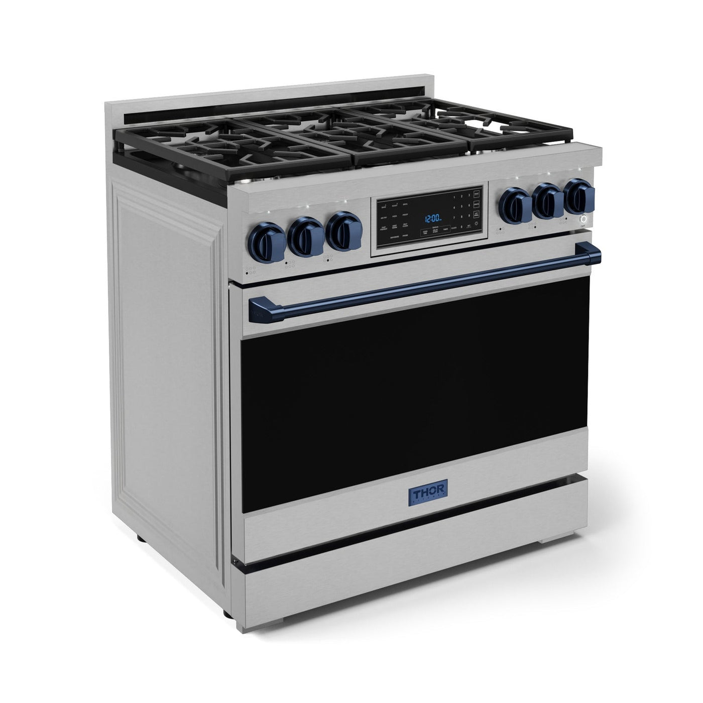 Thor Kitchen Stainless Steel Freestanding Professional Liquid Propane Gas Range|Gordon Ramsay Series (6 cu.ft.) - RSG36LP-BLU