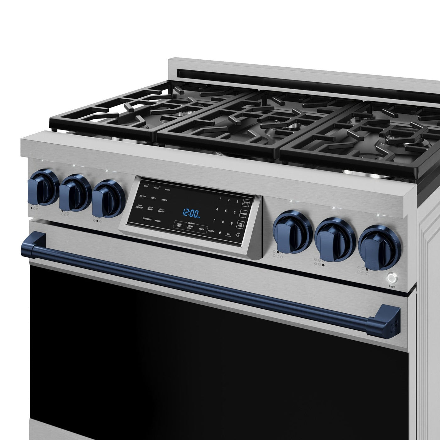 Thor Kitchen Stainless Steel Freestanding Professional Liquid Propane Gas Range|Gordon Ramsay Series (6 cu.ft.) - RSG36LP-BLU