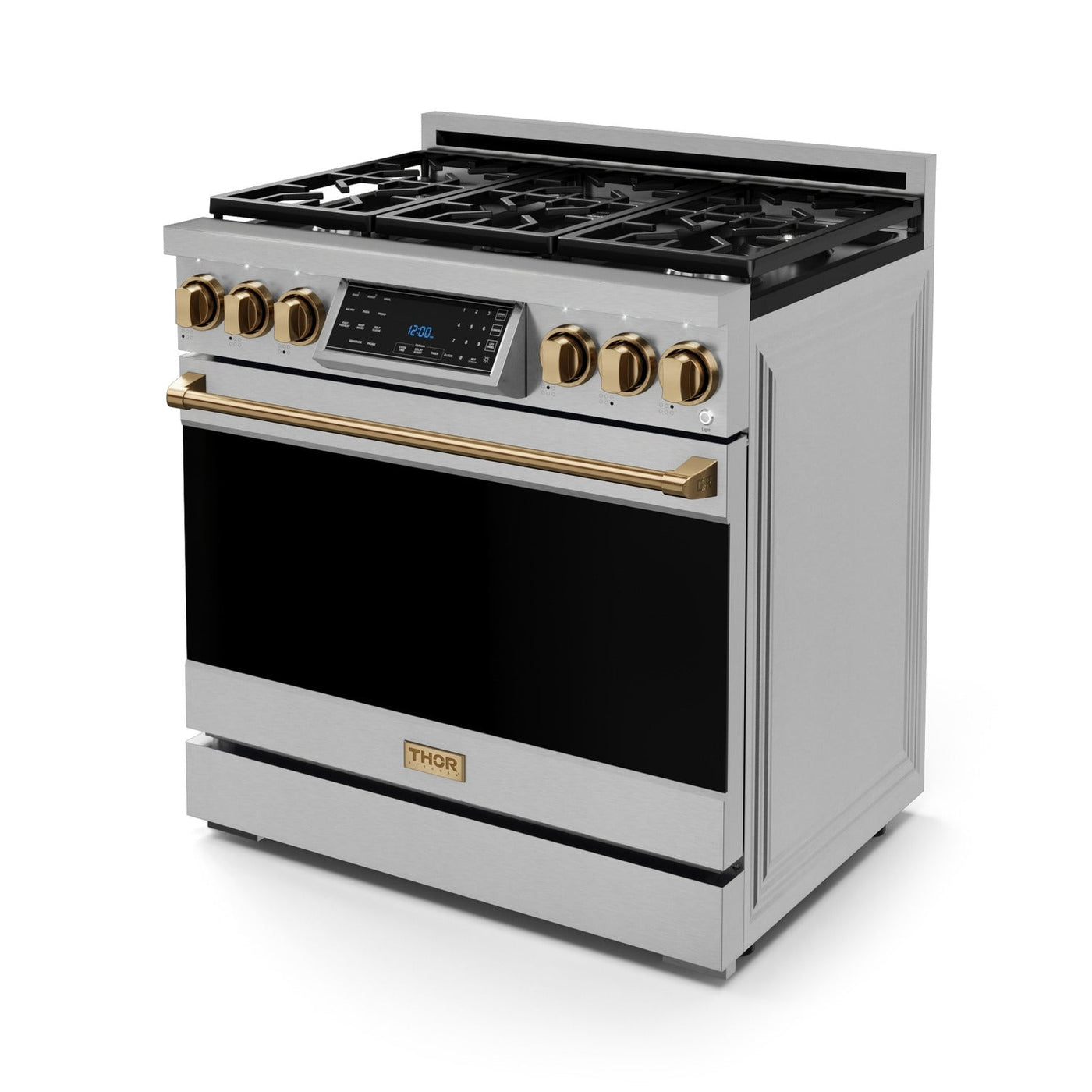 Thor Kitchen Stainless Steel Freestanding Professional Gas Range|Gordon Ramsay Series (6 cu.ft.) - RSG36-BRZ